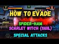 How to Evade Spider-Ham & Scarlet Witch (SIGIL) Special Attacks - Marvel Contest of Champions