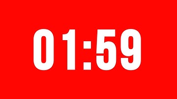 1 Minute 59 Second Timer With Alarm Without Music
