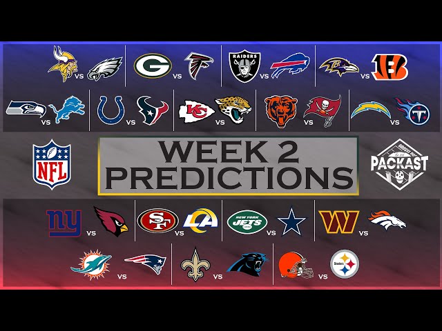 nfl week two predictions