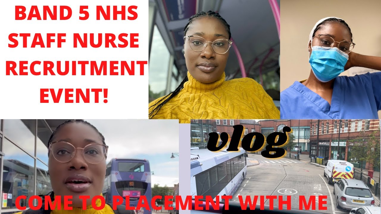 STUDENT NURSE VLOG: come with me to a band 5 NHS staff nurse recruitment event/Placement 