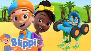 To The Rain Forest!  | Blippi and Meekah Podcast | Moonbug Kids - Fun Stories and Colors