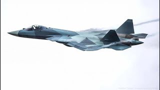Russian Sukhoi SU-57 at MAKS 2017