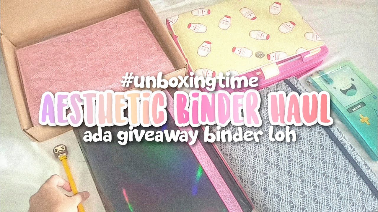 Haul Binder-Binder Lucu & Aesthetic from @demnacs + Giveaway!