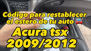 Code to reset your Radio/Stereo