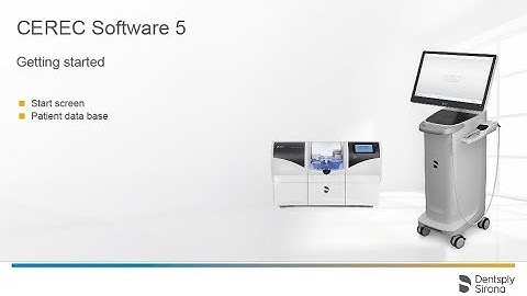CEREC Software 5 Getting started (en)