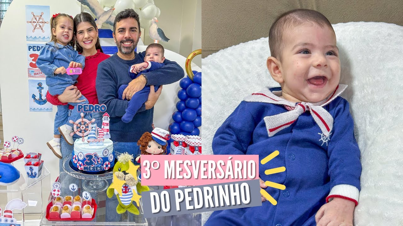 3º MESVERSÁRIO DO PEDRO + NOS ADAPTANDO A NOVA ROTINA - Thamyê Baseggio