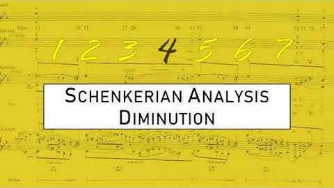 Schenkerian Analysis 4: Diminution