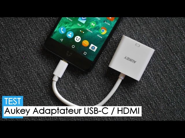 Aukey CB-C40 USB-C to HDMI Adapter 4k / 30Hz For New Macbook