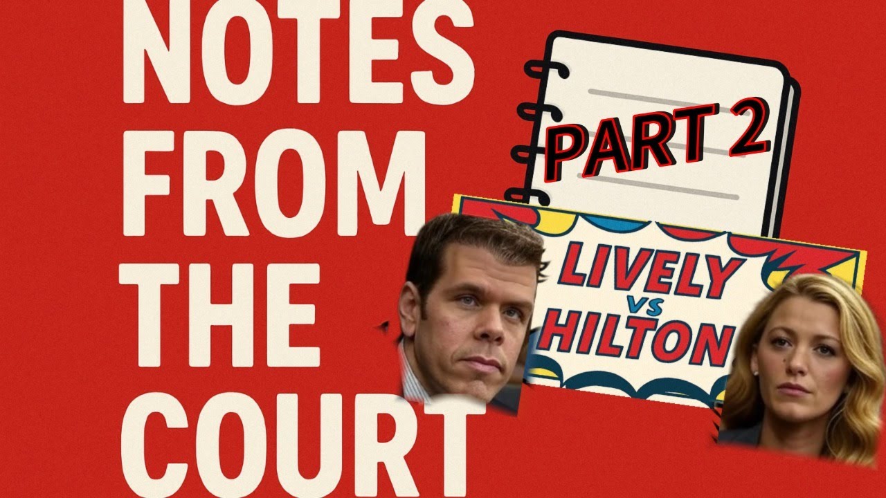 NOTES FROM THE COURT   PART 2 PEREZ VS LIVELY 9/2/25