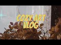 🌱  Paint with me ✨ Cozy Art Vlog