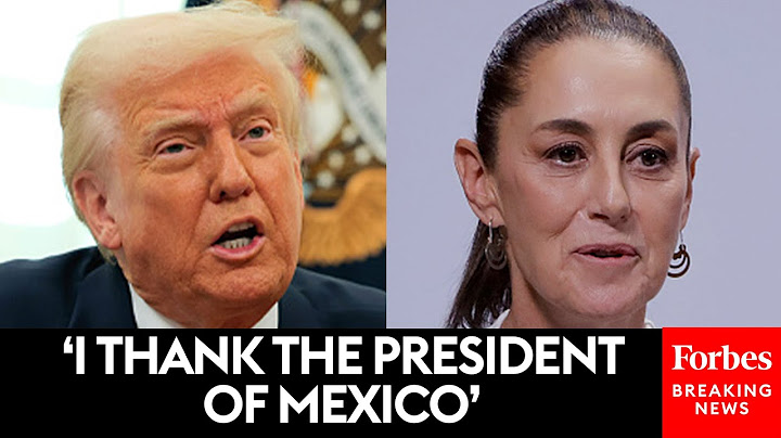 Trump Praises Mexico’s President Sheinbaum For Her Success In Curbing Drug Use: ‘An Incredible Idea’