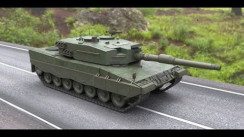 Leopard 2A4  Blender 3d Model by Awei Jiang