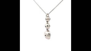 トリロジー ダイヤモンド ネックレス Pt900 Pt850 3連 ファンシー  