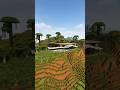 Minecraft: Modern Cliff Mansion | Timelapse | Tutorial | #builds #shorts  #minecraft