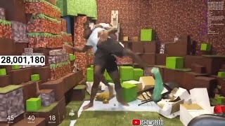 iShowSpeed hits 28 MILLION Subscribers and celebrates by BODY SLAMMING Kai Cenat 😭‼️