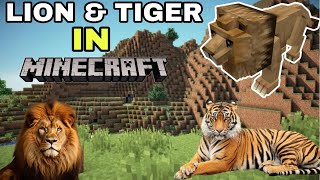 I BROUGHT LION AND TIGER IN MINECRAFT | #minecraft