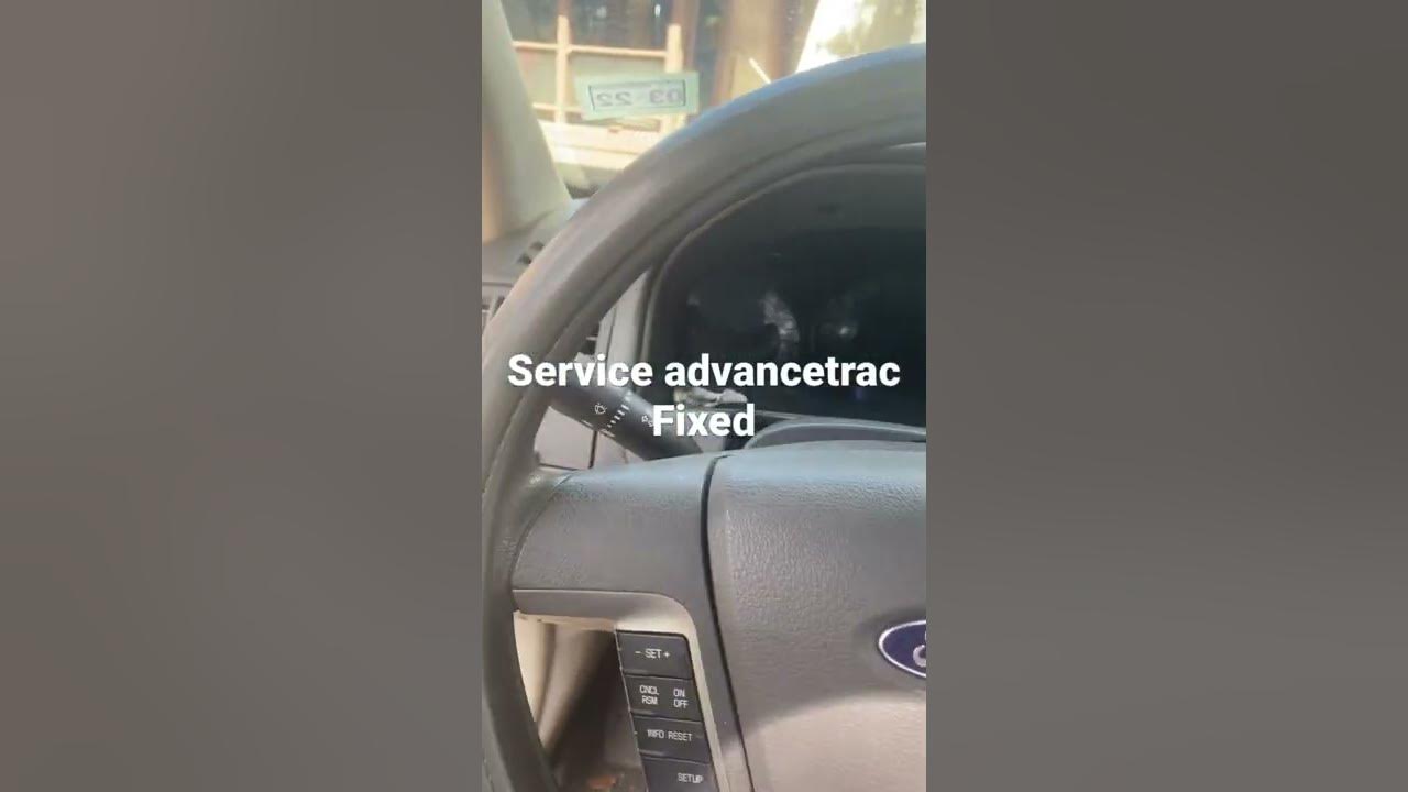2010 Ford Fusion service advancetrac problem FIXED - YouTube