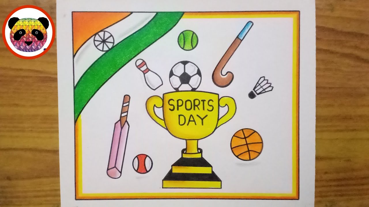 National Sports Day Drawing / National Sports Day Poster / Sports ...