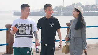 Girl Walks Side by Side with Strangers | Prank