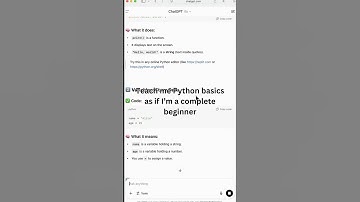 ChatGPT for Learning Python