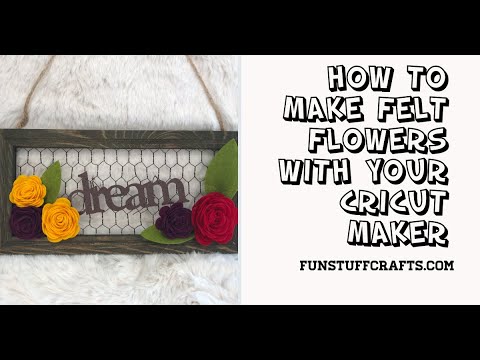 Cricut Felt Flowers DIY Tutorial - Leap of Faith Crafting