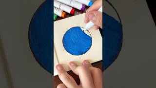 [ASMR] Ich zeichne eure Profilbilder: Blauer Kreis (#shorts)