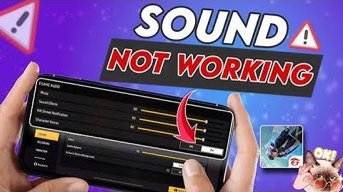 Free Fire Sound Problem Fix | Sound Not Working Problem Solved 100%