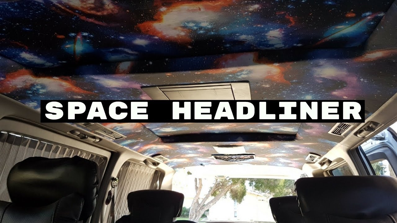 Nissan Elgrand E51 Galaxy Roof Lining Re Wrap Space Starlight Fiber Optic Headliner