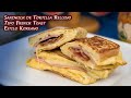 Sandwich de Tortilla Relleno Tipo French Toast Estilo Koreano