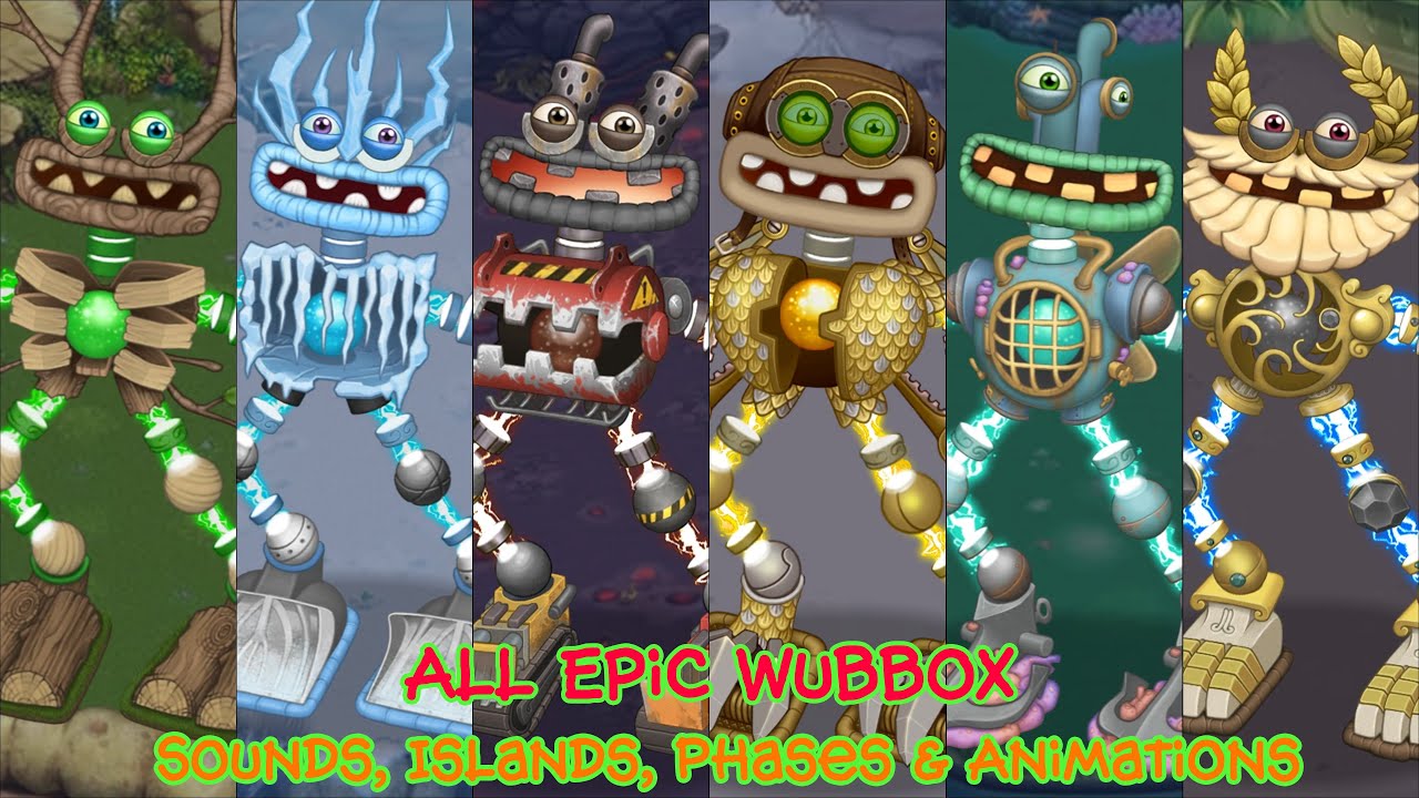 Epic Wubbox - All Monster Sounds & Animations (My Singing Monsters) 
