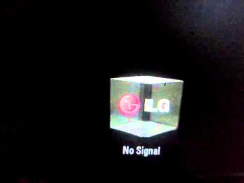 Lg No Signal Spinning Cube Youtube