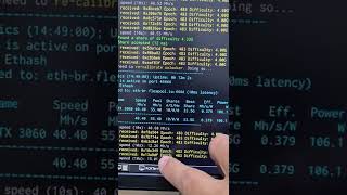 Teste 3060 1ª Geração Lolminer 1.47A Hive Os Nvidia 460.39