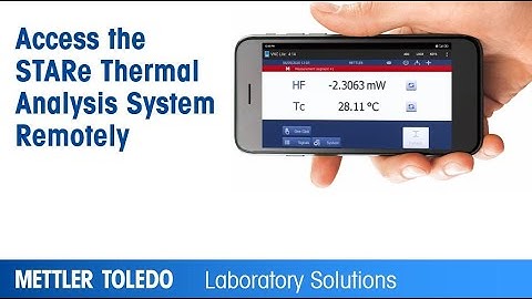 Remotely Access a STARe Thermal Analysis System From a Mobile Device