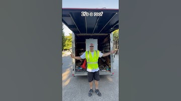 Roof On Trailer #shorts #gutter #construction #raingutter #diy #gutters #rain