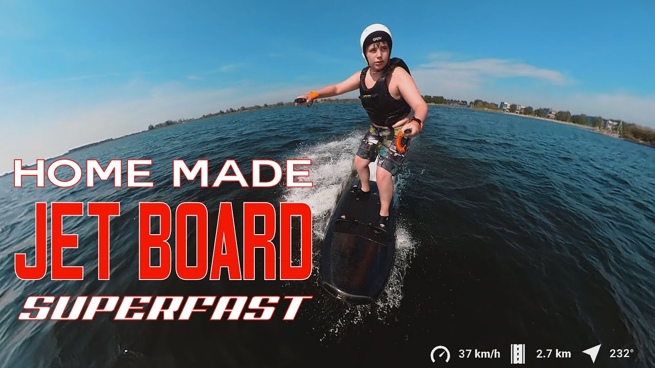 Testing my Homemade 12600 WATT Electric Jet board Surfboard Jetsurf