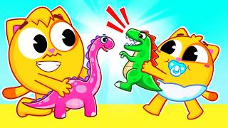 Playing Dinosaurs Song | Toddler Zoo Songs For Children \& Nursery Rhymes