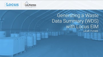 Waste Management Software: Generating a Waste Data Summary with Locus EIM