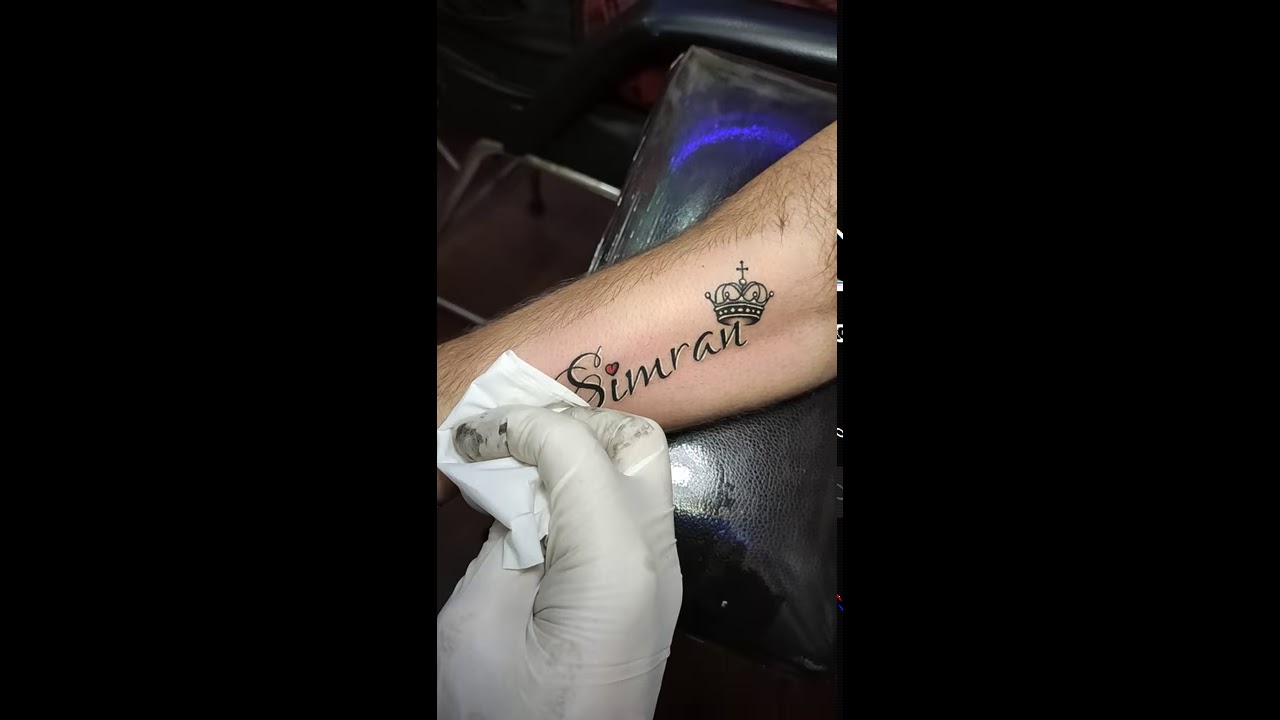 How to make beautiful latter name with pen se name latter tattoo kaise  banaye Simran  YouTube