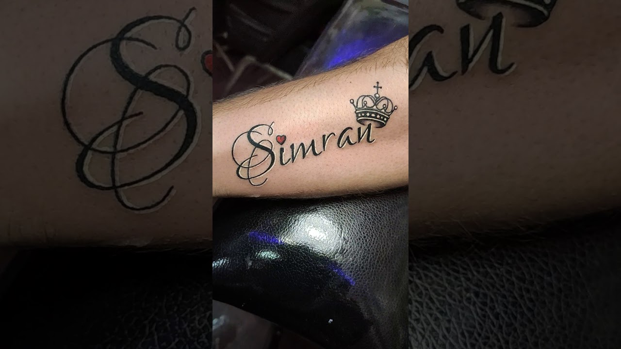 Crazy Ink Tattoo  Body Piercing Raipur  Simran name tattoo design by  tarun gohil Call7828251881 8818881786 Mail crazyinktattoo06gmailcom  simrannametattoo nametattoo raipurartist surattattooartist  crazyinktattoostudio wristtattoo 