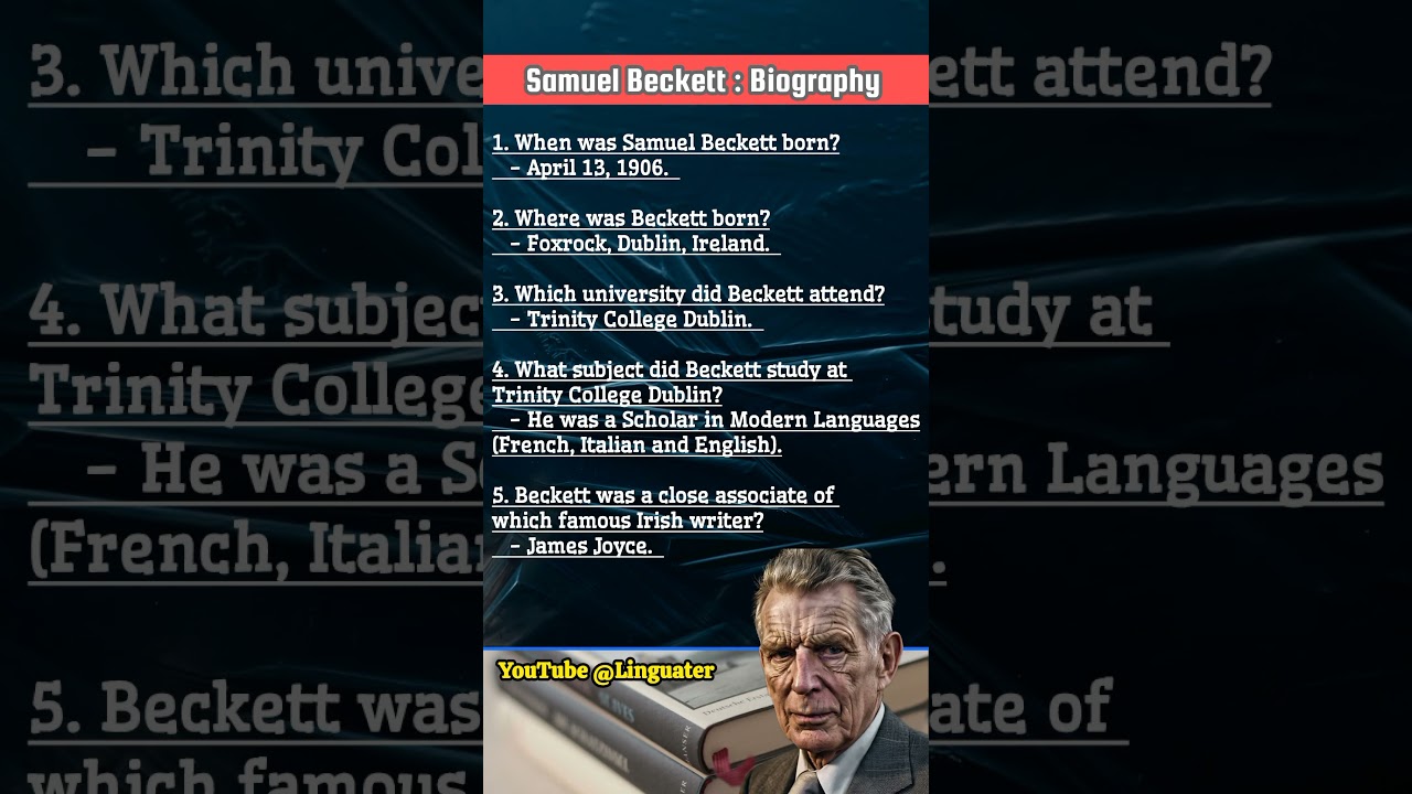 5 Facts about Samuel Beckett- Beckett Biography - 