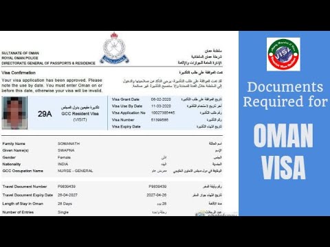 oman visit visa from india