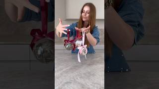How to Tie Ribbon on a Fillable Bauble | Easy Hanging Loop + Bow Tutorial #tutorial #howto #diy