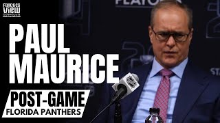 Paul Maurice Recaps Florida Panthers GM1 Loss vs. Boston Bruins, Panthers Potential Adjustments