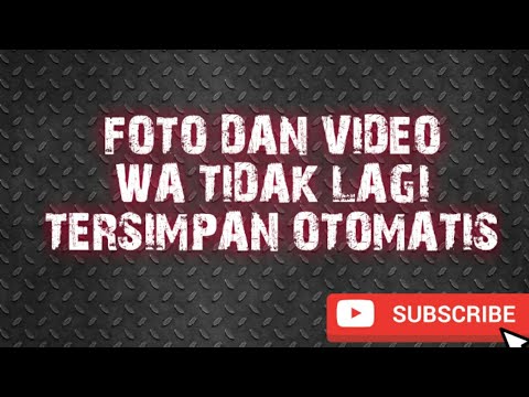Agar Foto dan Video WA tidak langsung tersimpan ! 