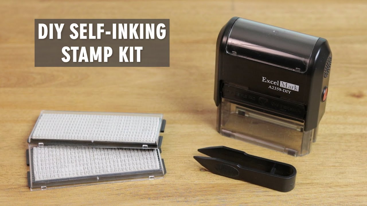 ExcelMark Self-Inking DIY Stamp Kit (A2359) 