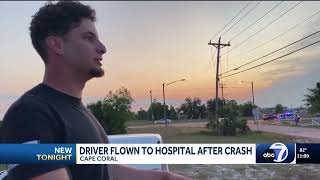 1 hospitalized, baby saved in northeast Cape Coral crash