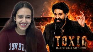Yash’s Speech Was INCREDIBLE! 🔥 | Toxic Trailer Launch REACTION | Rocking Star Yash