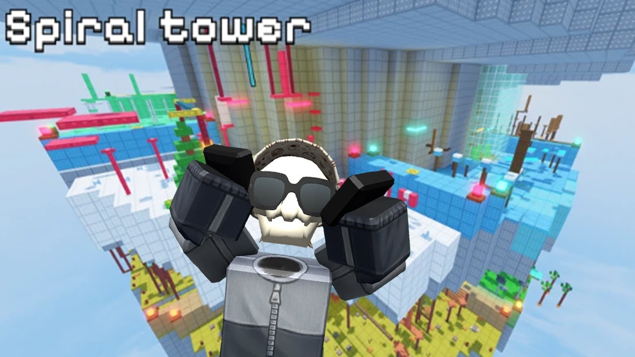 Spiral tower obby in roblox