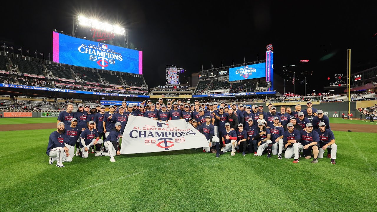 For the 3rd time in 5 years, the Twins are AL Central CHAMPS!