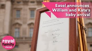 Easel announces Prince William and Kate's royal baby arrival